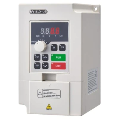 Imagen de VEVOR Inversor de Frecuencia Variador 3 kW 14 a Entrada Monofásica o Trifásica 50/60 Hz Salida 0 2000 VFD para Control Velocidad del Motor Husillo CNC