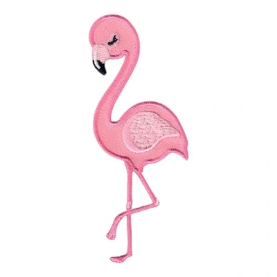 Imagen de PatchMommy Flamenco Parche Termoadhesivo Bordado para Ropa Parches Infantiles y Apliques Niños