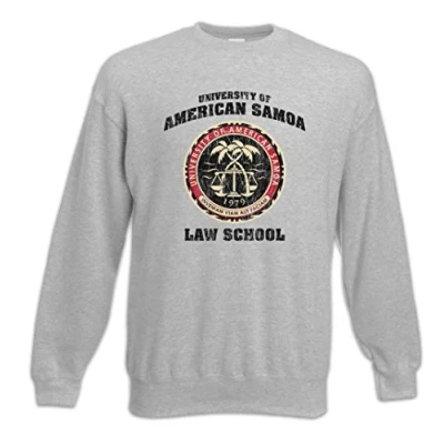 Imagen de Urban Backwoods University of American Samoa Sudadera para Hombre Sweatshirt Pullover Gris Talla L