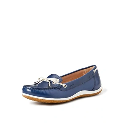 Imagen de Geox D Vega Moc B, Mocasines para Mujer, Multicolor (Blue/Skin), 37.5 EU