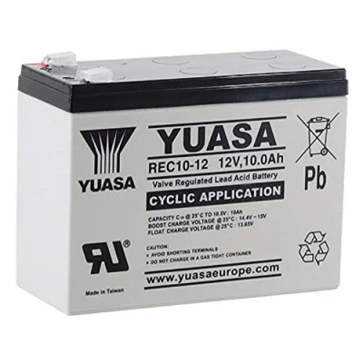 Imagen de Yuasa  Batería de plomo Yuasa (12 V, 10 Ah, REC 1012)  Aplicación cíclica