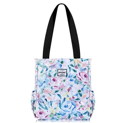 Imagen de HAWEE Moda Mujer Bolsa de Hombro con Cremallera Ligera Bolso Totalizador Multicolor Bandolera Grande Compras Impermeable Mano para Trabajo Yoga Playa Vida Diaria Escuela
