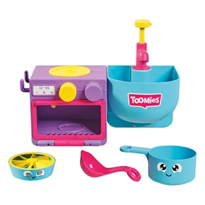 Imagen de Toomies Cocina para Bañera con burbujas todo lujo de detalles como horno, cazuelas, sartenes, fregadero, recomendado a partir los 18 meses, Bizak (30693264)