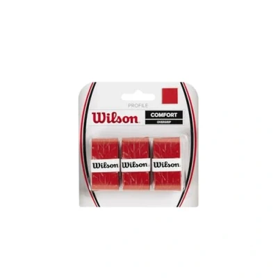 Imagen de Wilson Profile 3 Pack, Overgrip Para Raqueta Unisex Adulto, Rosso (Red), Pack
