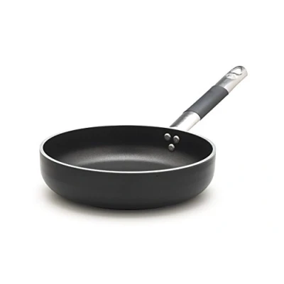Imagen de Pentole Agnelli ALSC2111SSPIC28 Alblack Pan Aluminium Pan, 5 mm de espesor, 10 fondo inducción, con mango tubular acero inoxidable &quot;Cool&quot;, 28 cm, negro