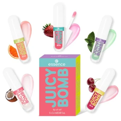 Imagen de Essence Cosmetics Set de aceites labiales JUICY BOMB, 1 pieza