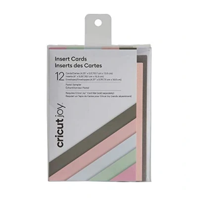 Imagen de Cricut Tarjetas de inserción, muestra pastel 2007257 Insert Cards 12 Pack M3, Papel, for Joy, Talla única