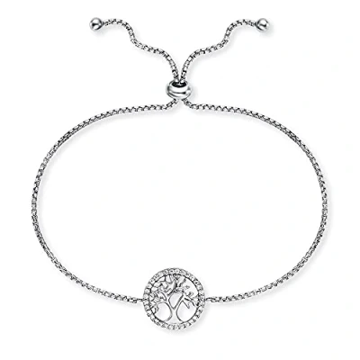 Imagen de Engelsrufer ERB LILTREE ZI Pulsera para mujer de plata 925 con diseño árbol la vida circonitas