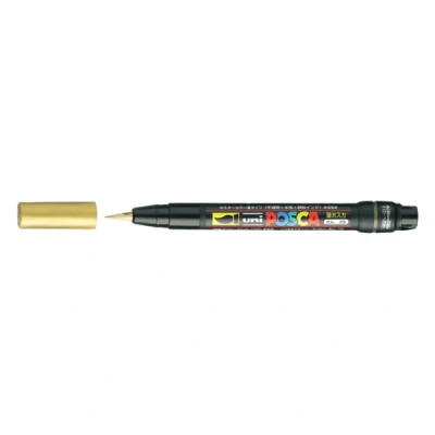 Imagen de Uni Ball 181681 Marcador POSCA con punta de pincel, dorado