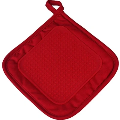 Imagen de douceur d&#039;Intérieur 1790113, Agarrador, 19 X Cm, Cuistot, Polialgodón+Silicona, Rojo