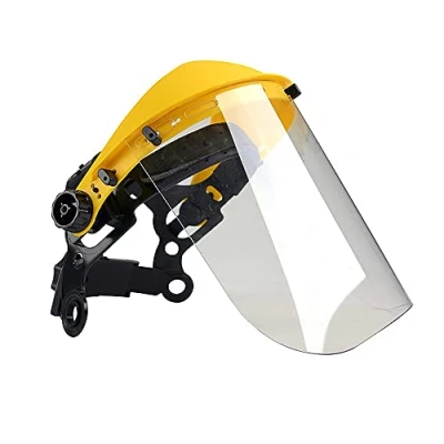 Imagen de Oregon Visera de Seguridad con Malla Protectora Policarbonato Transparente, Protección Facial Ajustable