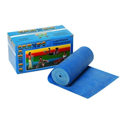 Imagen de Cando Banda elástica para ejercicios, Azul/Pesada, 5,5 m