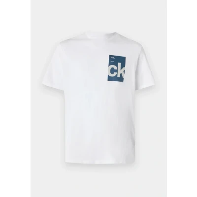 Imagen de Calvin Klein Jeans BOX Graphic TEE Camiseta estampada, Hombre, Talla: XS, Brilliant white