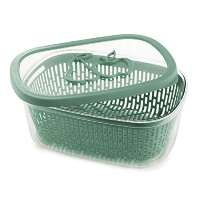 Imagen de Snips Aroma Keeper, Recipiente Guarda Alimentos Fruta 4 Lt, Botes Cocina Almacenaje 2, Verde, 28.5 x 20.5 11 cm