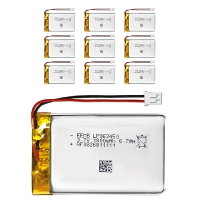 Imagen de 10pcs EEMB batería 3.7V 1800mAh 963450 Bateria de lipo Recargable Litio con Conector JST ¡Asegúrese Que la polaridad del Dispositivo Coincide Antes Comprar!