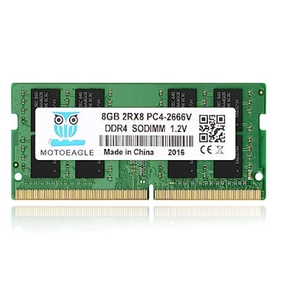 Imagen de Memoria RAM DDR4 de 8 GB 2666 MHz PC4 21300 (PC4 2666V) CL19 SODIMM 1,2 V 260 pines no ECC SO DIMM