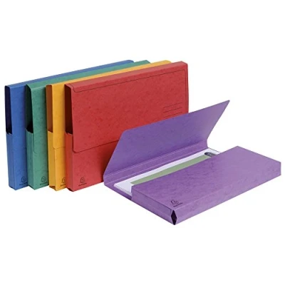 Imagen de Exacompta Nature Future Paquete de 5 subcarpetas, bolsa A4, 24 x 32 cm, multicolor