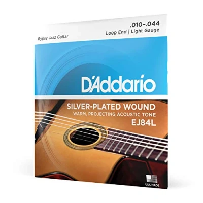 Imagen de D&#039;Addario EJ84L Gypsy Jazz Light (.010 .044) Acoustic Guitar Strings