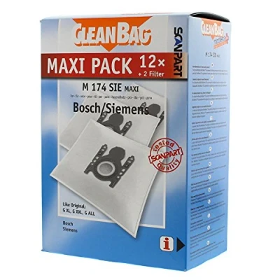 Imagen de Scanpart Bolsa para aspiradora Maxi Pack M 174 SIE; como original Bosch, Siemens: G XL, XXL, ALL