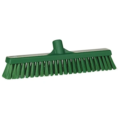 Imagen de Vikan Escoba blanda poliéster verde 41cm, Adecuado para Cerdos Porcino Ganadería