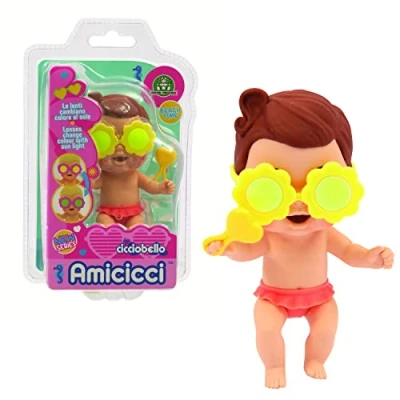 Imagen de Cicciobello Amicicci Beach Grace Tiene Gafas con Lentes Que cambian de Color Cuando están Expuestos al Sol Traje Rosa y Lollipop,para niños a Partir 3 años;Cc040200;Giochi Preziosi