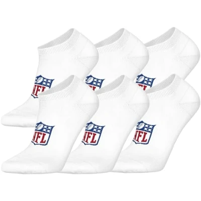 Imagen de NFL Calcetines deportivos unisex Shield de 6 unidades (6 unidades)