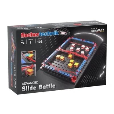 Imagen de fischertechnik Slide Battle 569014 kit de construcción para niños, juego habilidad con lanzador, a partir 7 años