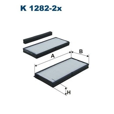 Imagen de FILTRON K 1282 2x Filtro de habitáculo partículas 230 106 20 KIA: SHUMA 2 Stufenheck