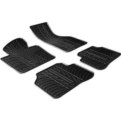 Imagen de Gledring 0063 Juego de alfombrillas suelo Caucho delante y detrás 4 negro 750mm 550mm VOLKSWAGEN: Passat B6 Sedán, Variant