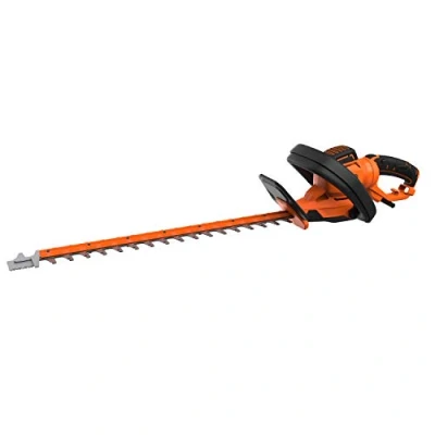 Imagen de BLACK+DECKER Cortasetos 650W, cabezal giratorio, espada de 60 cm, 2 mangos, protector hoja, hoja asimétrica, corte Ø35mm, robusto y ligero, empuñadura ergonómica, BEHTS551 QS