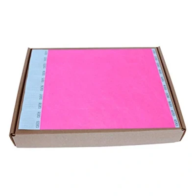 Imagen de MP Tyvek Pulseras 1000 unidades para Eventos, Color Rosa