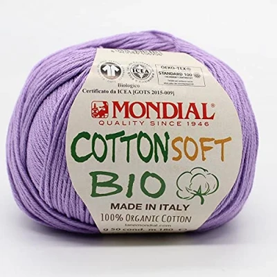 Imagen de COTTON SOF de Lanas Mondial. Ovillo color violeta Cod.155