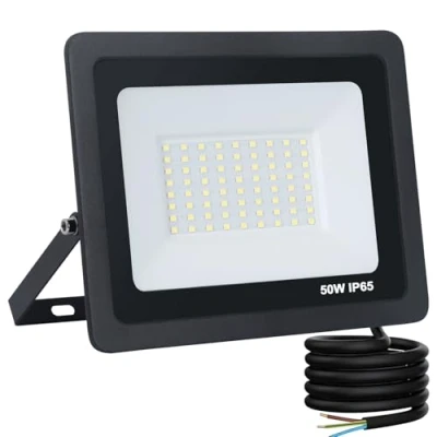 Imagen de Mille Lucciole Foco LED Exterior 50W 5000LM 6500K Blanco Frío,Focos IP65 Impermeable,72 leds Terraza Floodlight para Casa,Garaje,Patio,Terraza,Campo【Negro】