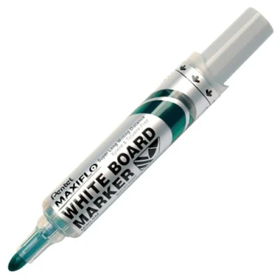 Imagen de Pentel Maxiflo Borrable Pluma Marcadora Verde, Caja de 12