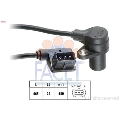 Imagen de FACET 9.0056 Sensor de Cigueñal Made in Italy OE Equivalent BMW: 5 Berlina, Touring, 7