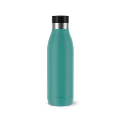 Imagen de Tefal Botella BLUDROP 0,5L: Acero Inoxidable Reutilizable, Funda de Silicona Ergonómica, Sistema Quick Press, Apta Lavavajillas, Hermética. Mantiene Bebidas Calientes 12h y Frías 24h N3110210