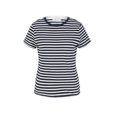 Imagen de TOM Tailor Denim Striped TEE Camiseta estampada, Mujer, Talla: XL, White black stripe