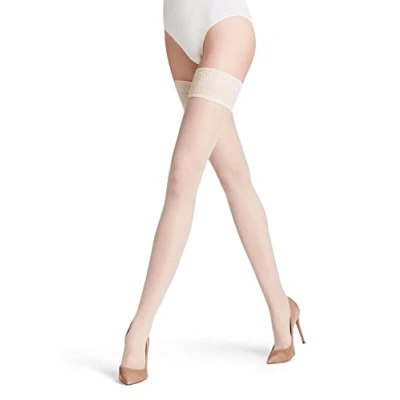 Imagen de FALKE Seidenglatt 15 DEN W STU transparente unicolor 1 par, Medias Mujer, Blanco (Champagne 2579), M