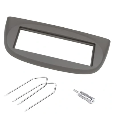 Imagen de Sound way Kit Montaje Autoradio, Marco 1 DIN Radio para Coche, Llaves de Desmontaje, Adaptador Antena, Compatible con Renault Clio