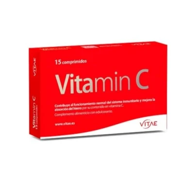 Imagen de Vitae Vitamin C 15 comprimidos Vitamina natural de escaramujo Defensas y Sistema Inmunitario Cansancio Fatiga Antioxidante