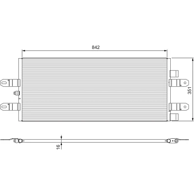 Imagen de VALEO 815093 Condensador sin secador Aluminio 842 R 134 a SCANIA: P,G,R,T series