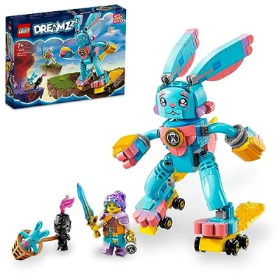 Imagen de LEGO DREAMZzz Izzie y el Conejo Bunchu, Juguete de Construcción, Figura con Patines, se Puede Construir 2 Modos Diferentes, Juego Imaginativo para Niños Niñas 7 Años o Más 71453