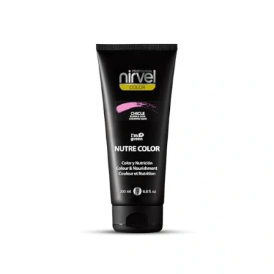 Imagen de Nirvel NUTRE COLOR FLUOR Chicle 200 mL Mascarilla Profesional Coloración temporal Nutrición y brillo