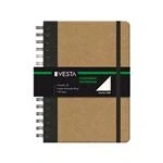 Imagen de Dohe Cuaderno A5 Liso Vesta Nature con Anillas (15x21cm) 96 Páginas de 80 g/m² Material oficina