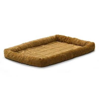 Imagen de MidWest Homes for Pets modelo 40248 CN cama para perros con cabezal, longitud de 121,92 cm, y gatos cómodo adecuado razas muy grandes, color marrón