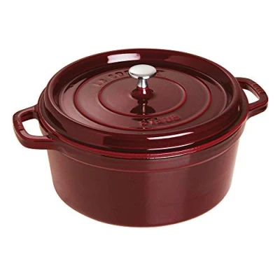 Imagen de STAUB Cacerola Cocotte de Hierro Fundido, Granate, 28 cm Diámetro, 6,7 L