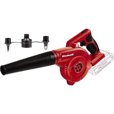Imagen de Einhell Soplador inalámbrico TE CB 18/180 Li Solo Power X Change (18 V, Ion, caudal de aire hasta 180km/h., 2 velocidades, incl. 3 adaptadores inflado, sin batería ni cargador)