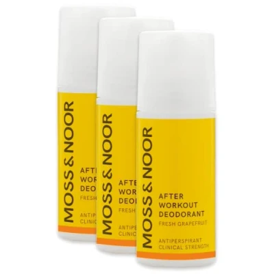 Imagen de Moss &amp; Noor After Workout Deodorant (Pompelmo Fresco, Confezione da 3 (3 x 60 ml))