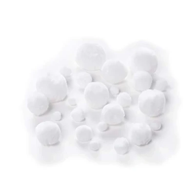 Imagen de folia 100 Pompones, Varios tamaños (10 a 50 mm), Suaves y esponjosos para Manualidades versátiles, Color Blanco (MAX Bringmann 50100)
