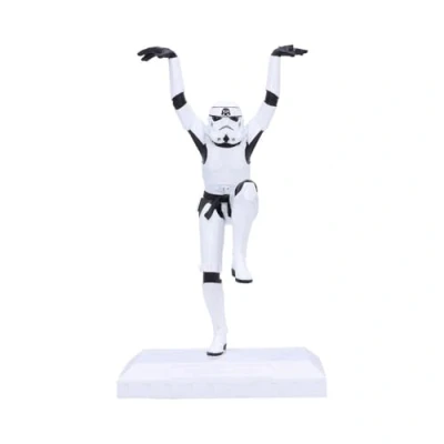 Imagen de Nemesis Now Patada de grúa Stormtrooper con Licencia Oficial, Color Blanco, 20,5 cm
